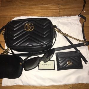 AUTHENTIC Gucci Bag, Sunglasses, And Wallet